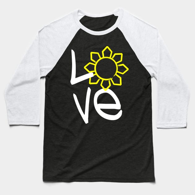 Philippines Love Sun Baseball T-Shirt by airealapparel